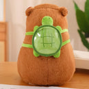 Pelúcia de Capivara com Mochila de Tartaruga ✨